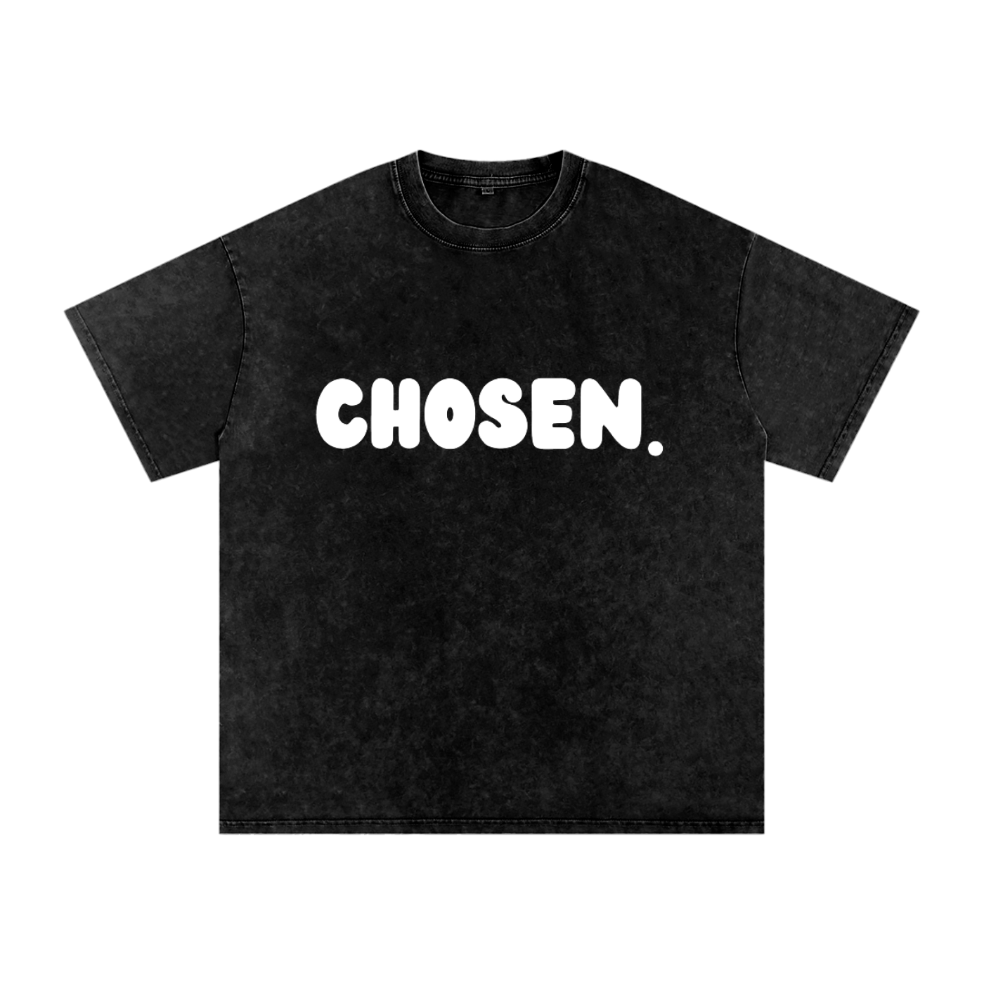"CHOSEN" Snow Washed Oversized Cotton T-Shirt