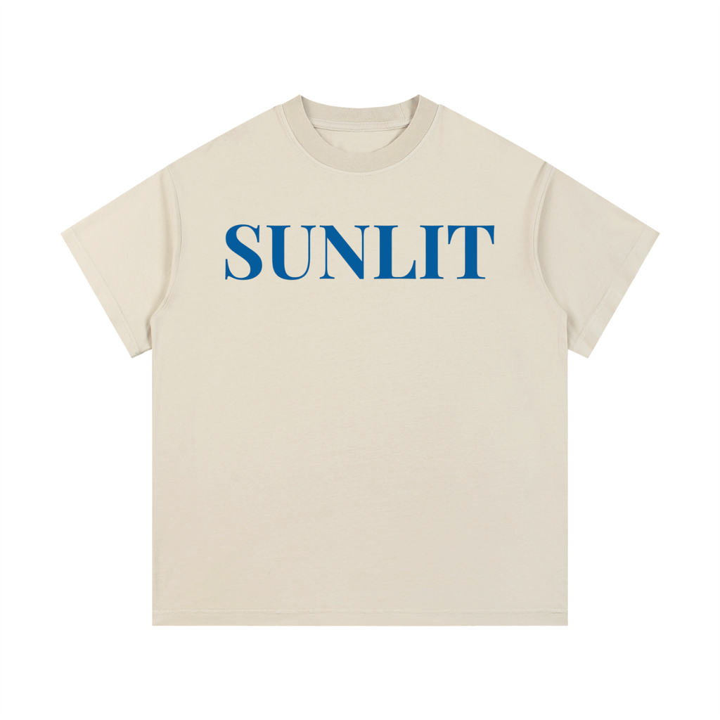 "SUNLIT" Vintage Wash Cotton T-Shirt