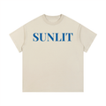 "SUNLIT" Vintage Wash Cotton T-Shirt