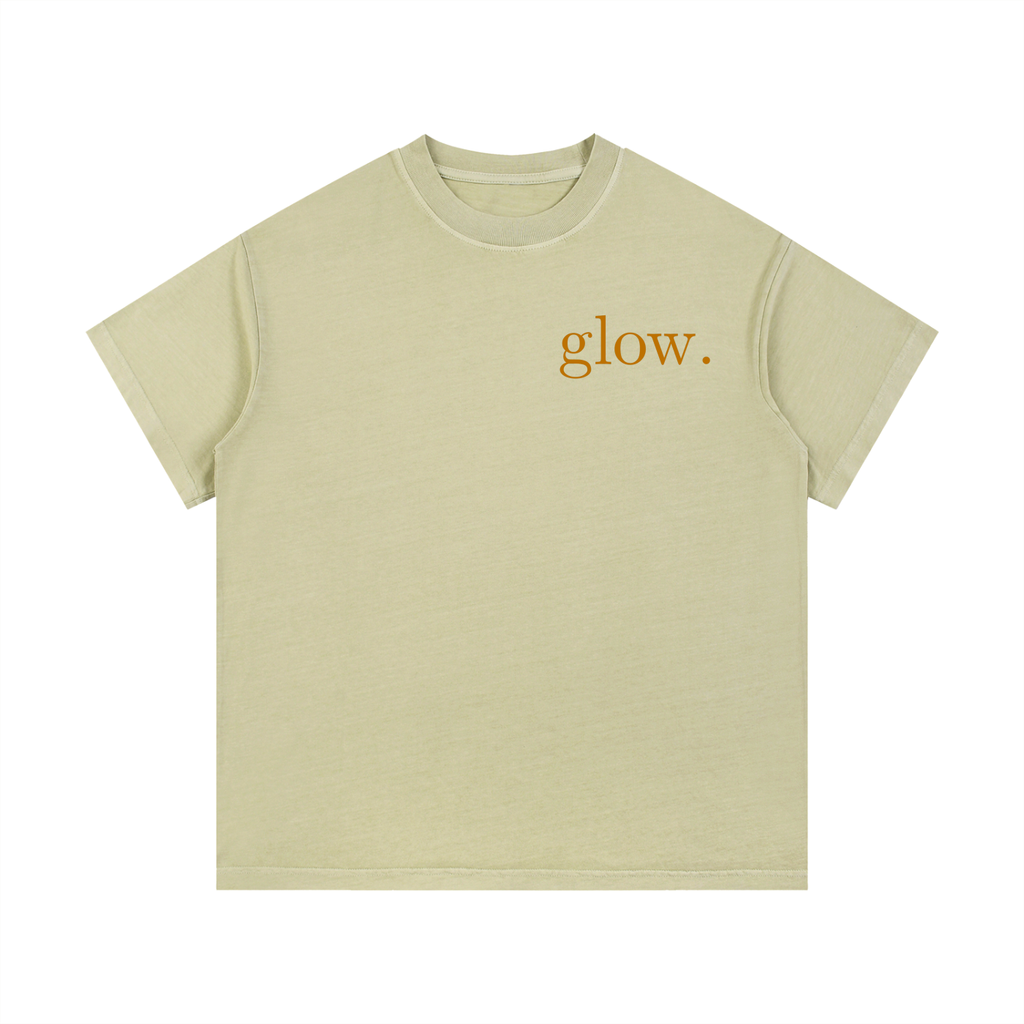"GLOW." Vintage Wash Cotton T-Shirt