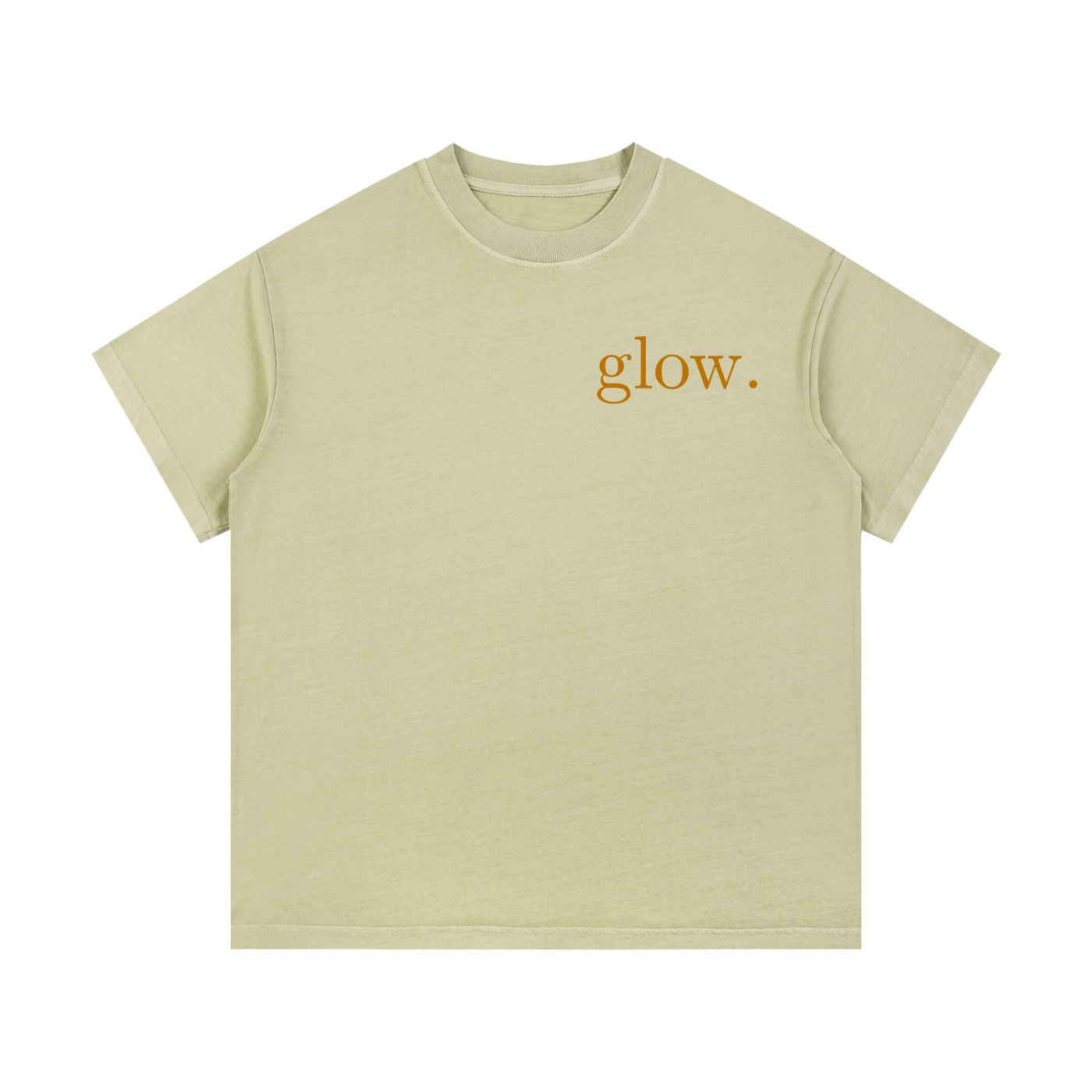 "GLOW." Vintage Wash Cotton T-Shirt