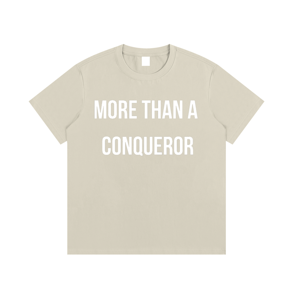 "MORE THAN A CONQUEROR" Essential Cotton T-Shirt