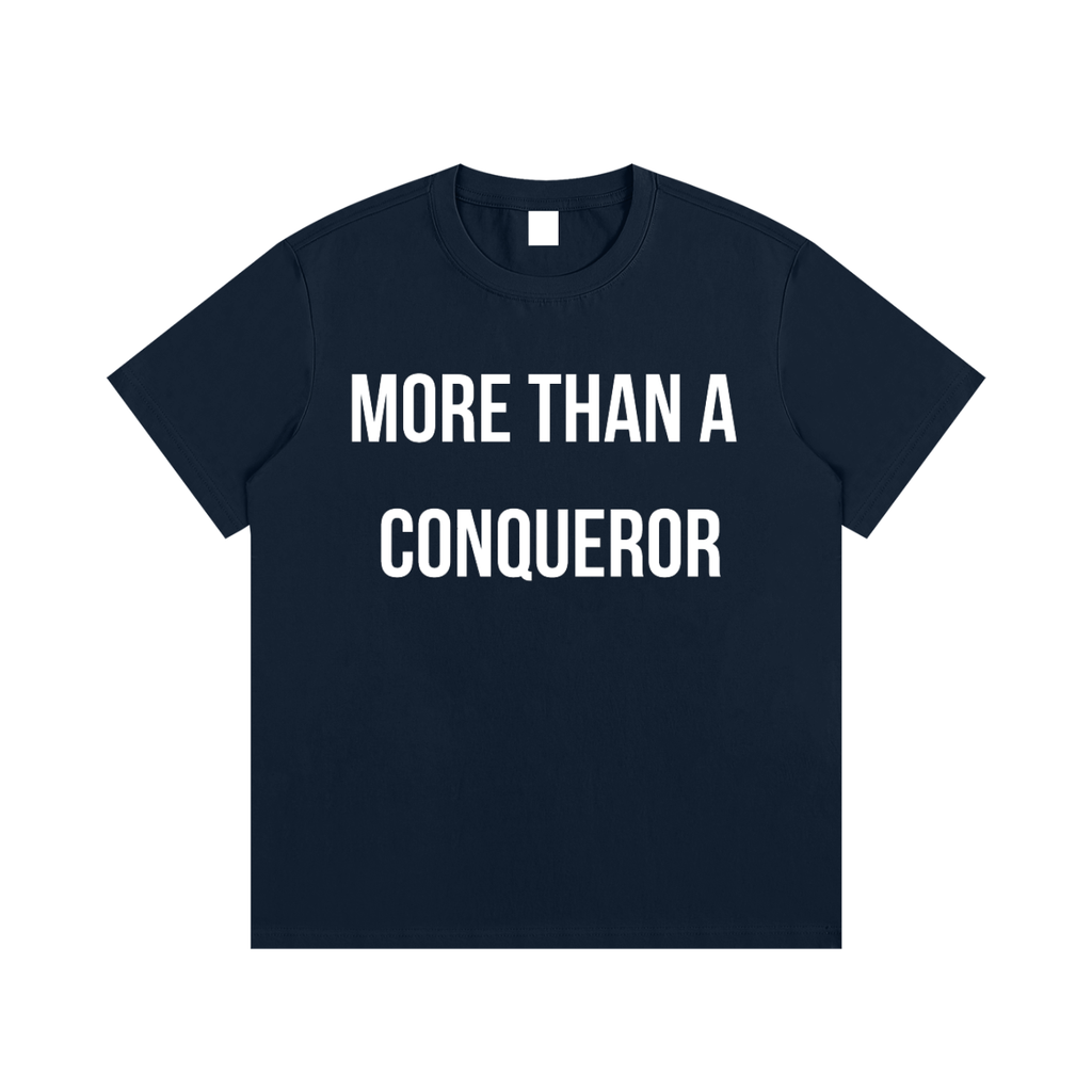 "MORE THAN A CONQUEROR" Essential Cotton T-Shirt