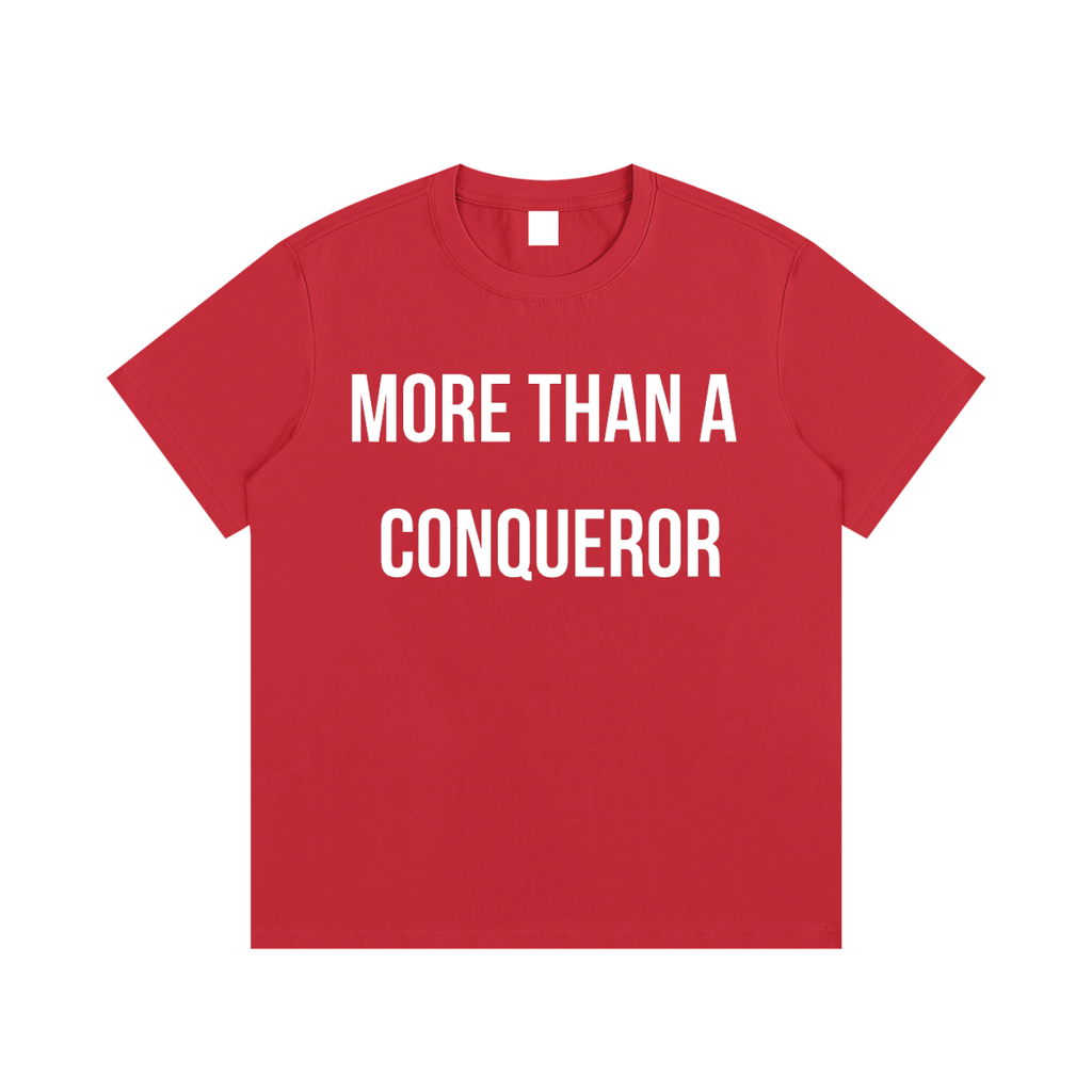 "MORE THAN A CONQUEROR" Essential Cotton T-Shirt
