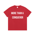 "MORE THAN A CONQUEROR" Essential Cotton T-Shirt