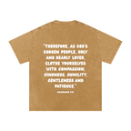 "CHOSEN."Snow Washed Oversized Cotton Tee