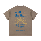"SUNLIT" Vintage Wash Cotton T-Shirt