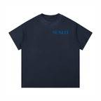 "SUNLIT" Vintage Wash Cotton T-Shirt