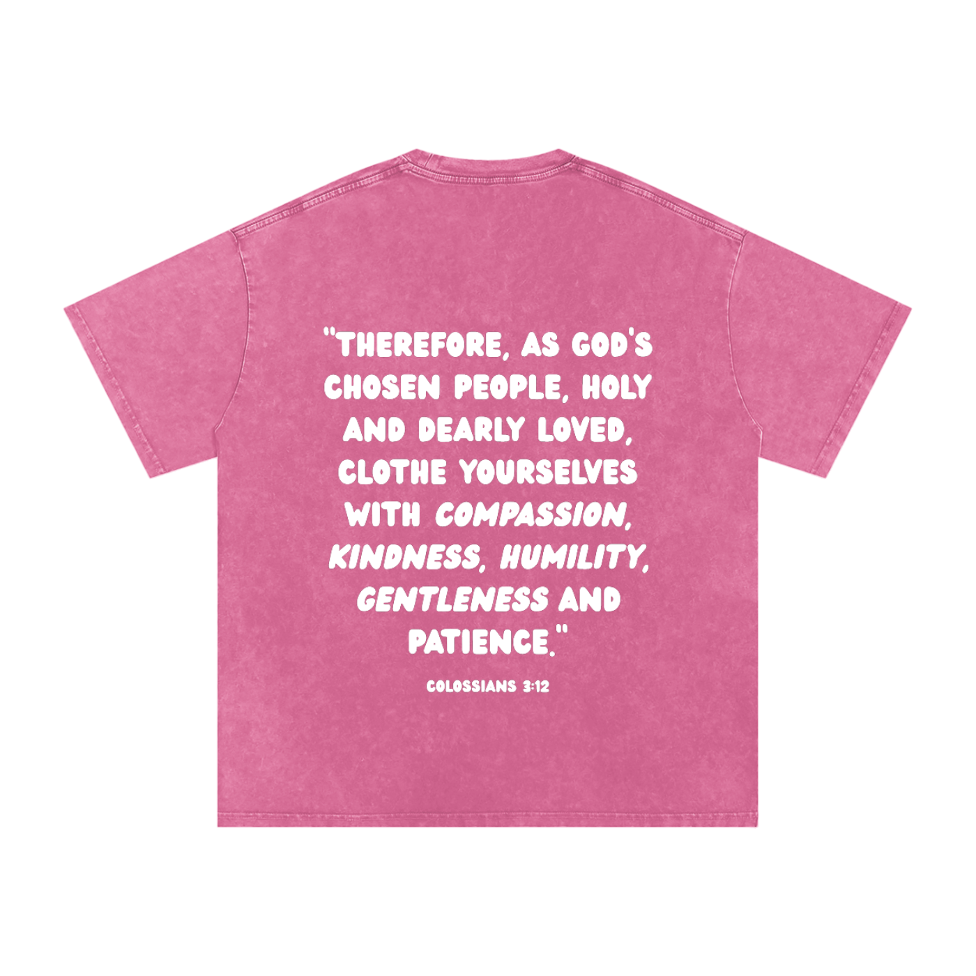 "CHOSEN."Snow Washed Oversized Cotton Tee