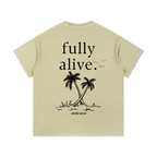 "ALIVE." Vintage Wash Cotton T-Shirt