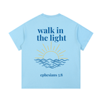"SUNLIT" Vintage Wash Cotton T-Shirt