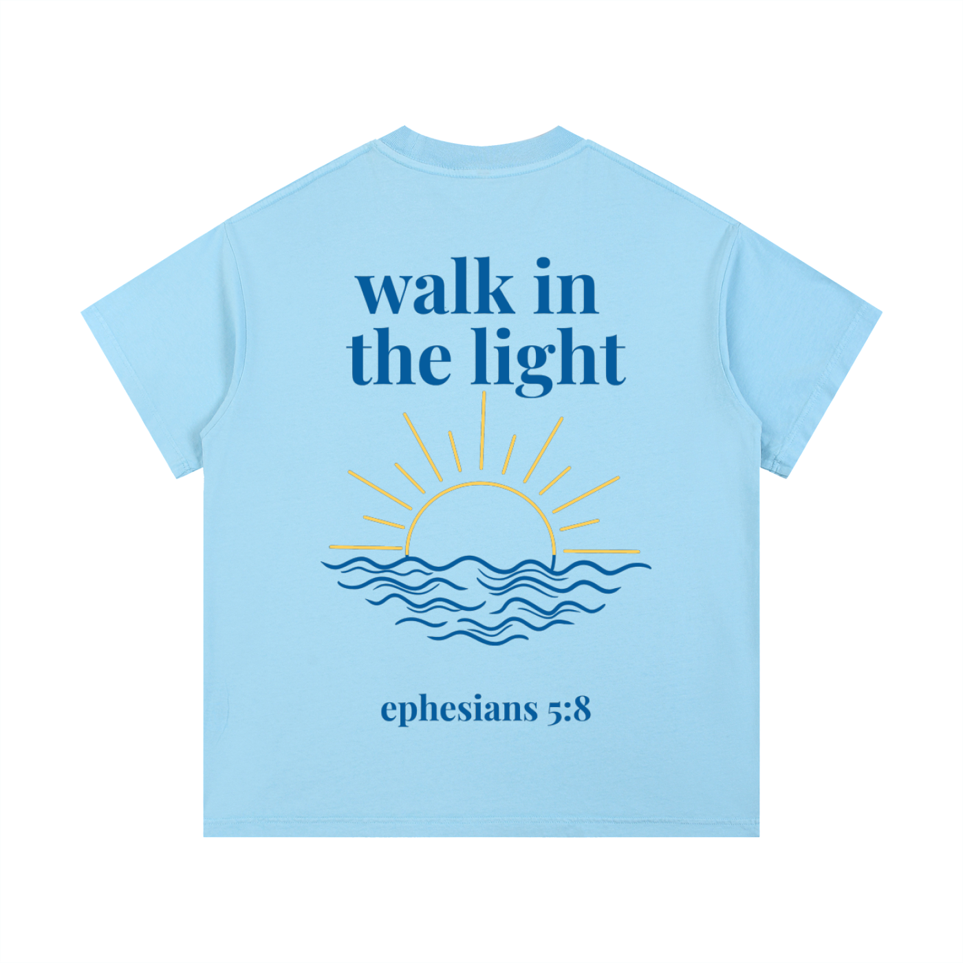 "SUNLIT" Vintage Wash Cotton T-Shirt