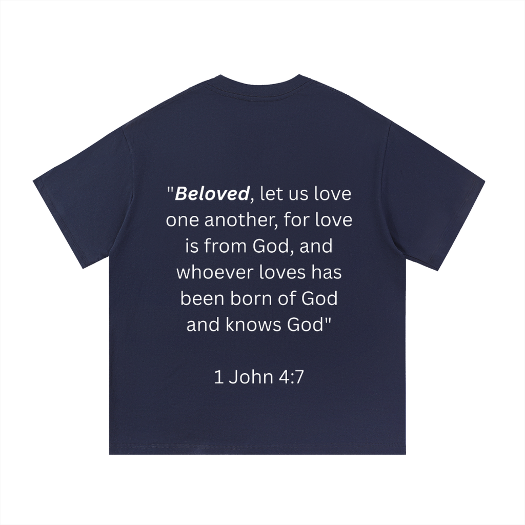 "BELOVED." Essential Cotton T-Shirt
