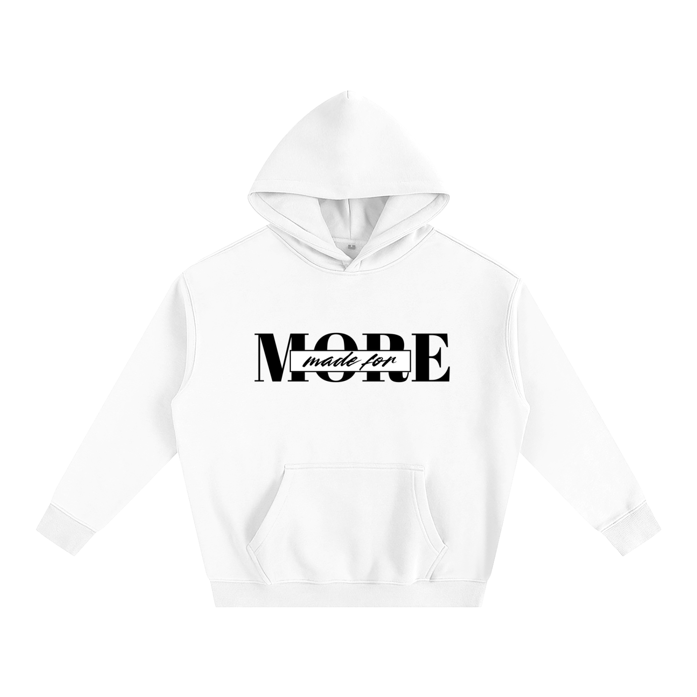 "MADE FOR MORE" Oversize Fleeced Hoodie