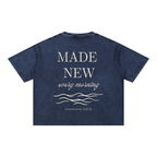 "REFRESHED" Mineral Wash Boxy Cotton T-Shirt