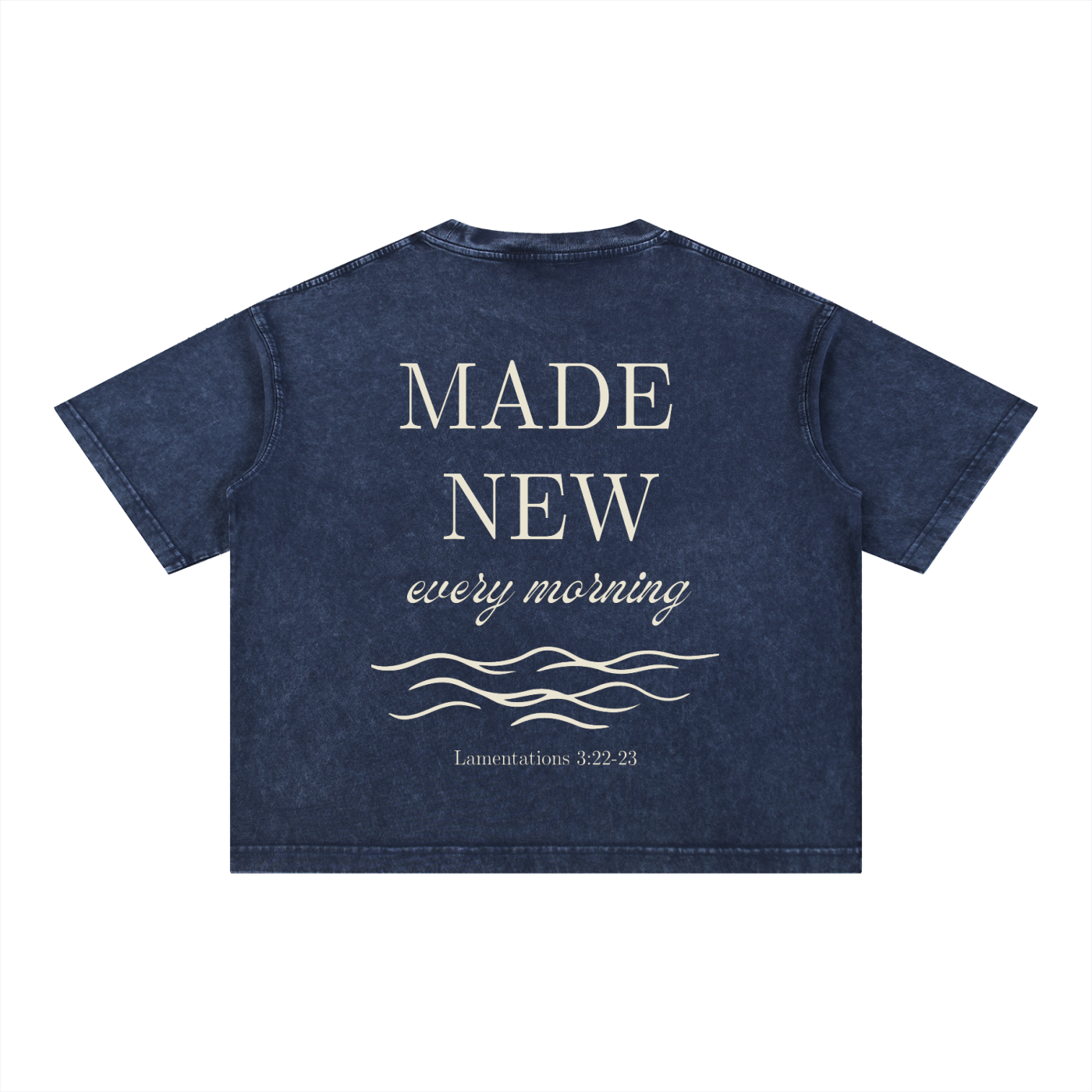 "REFRESHED" Mineral Wash Boxy Cotton T-Shirt