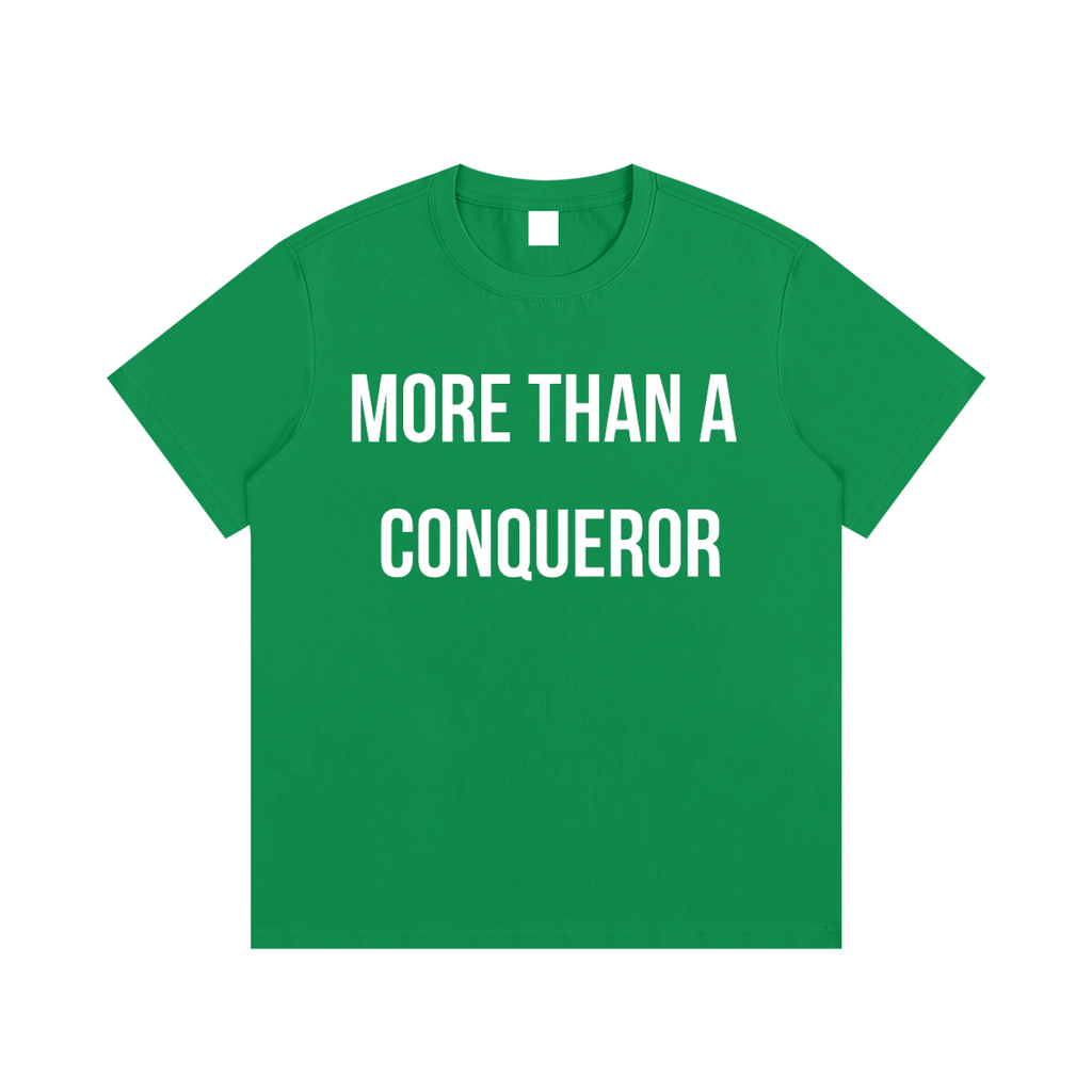 "MORE THAN A CONQUEROR" Essential Cotton T-Shirt