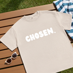 "CHOSEN" Snow Washed Oversized Cotton T-Shirt