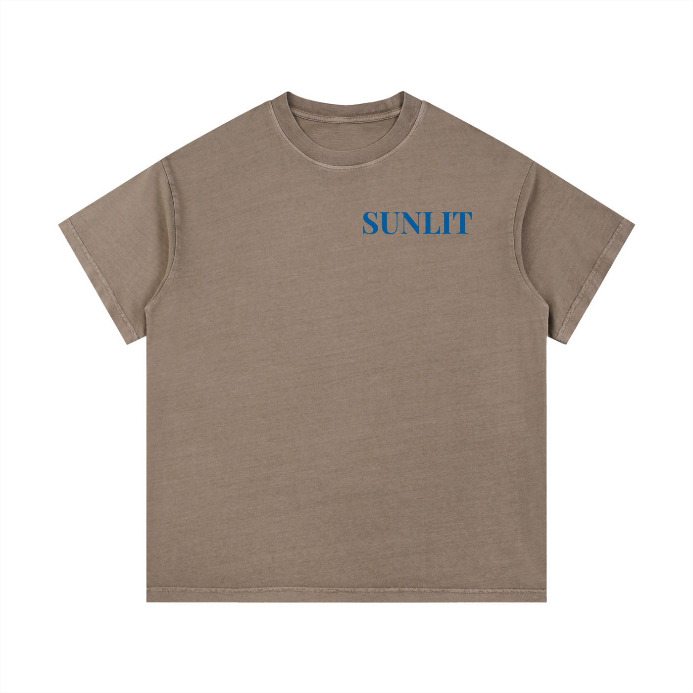 "SUNLIT" Vintage Wash Cotton T-Shirt