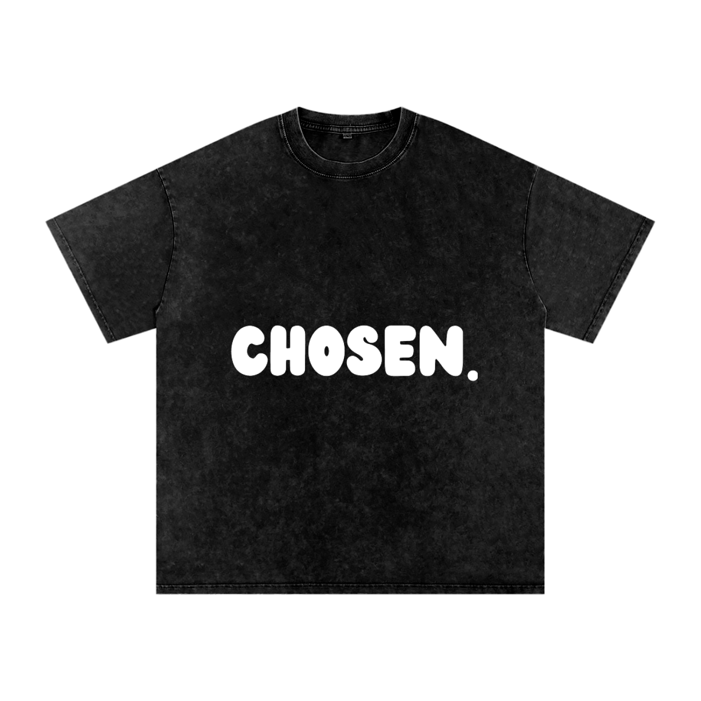 "CHOSEN."Snow Washed Oversized Cotton Tee