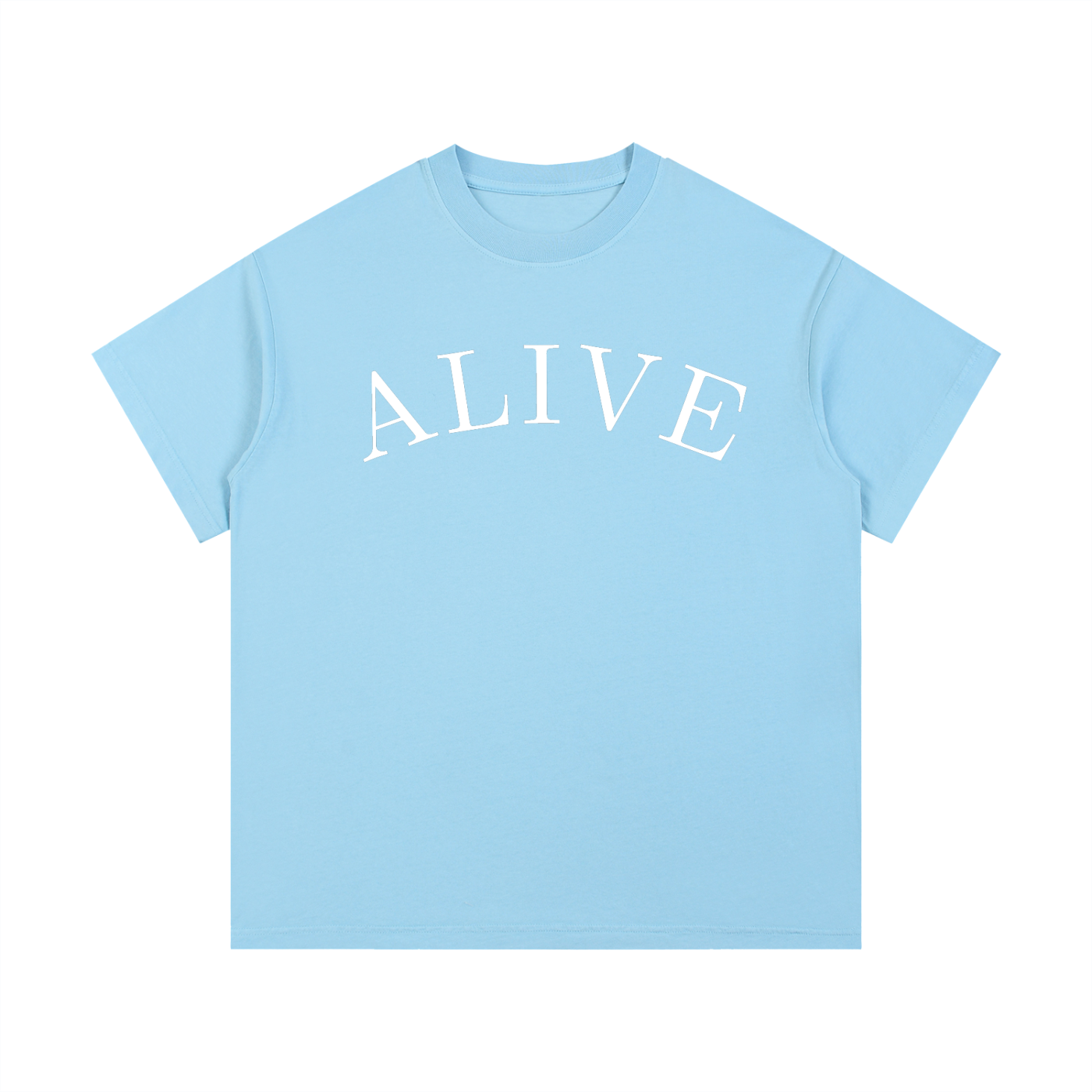 "ALIVE" Vintage Wash Cotton T-Shirt