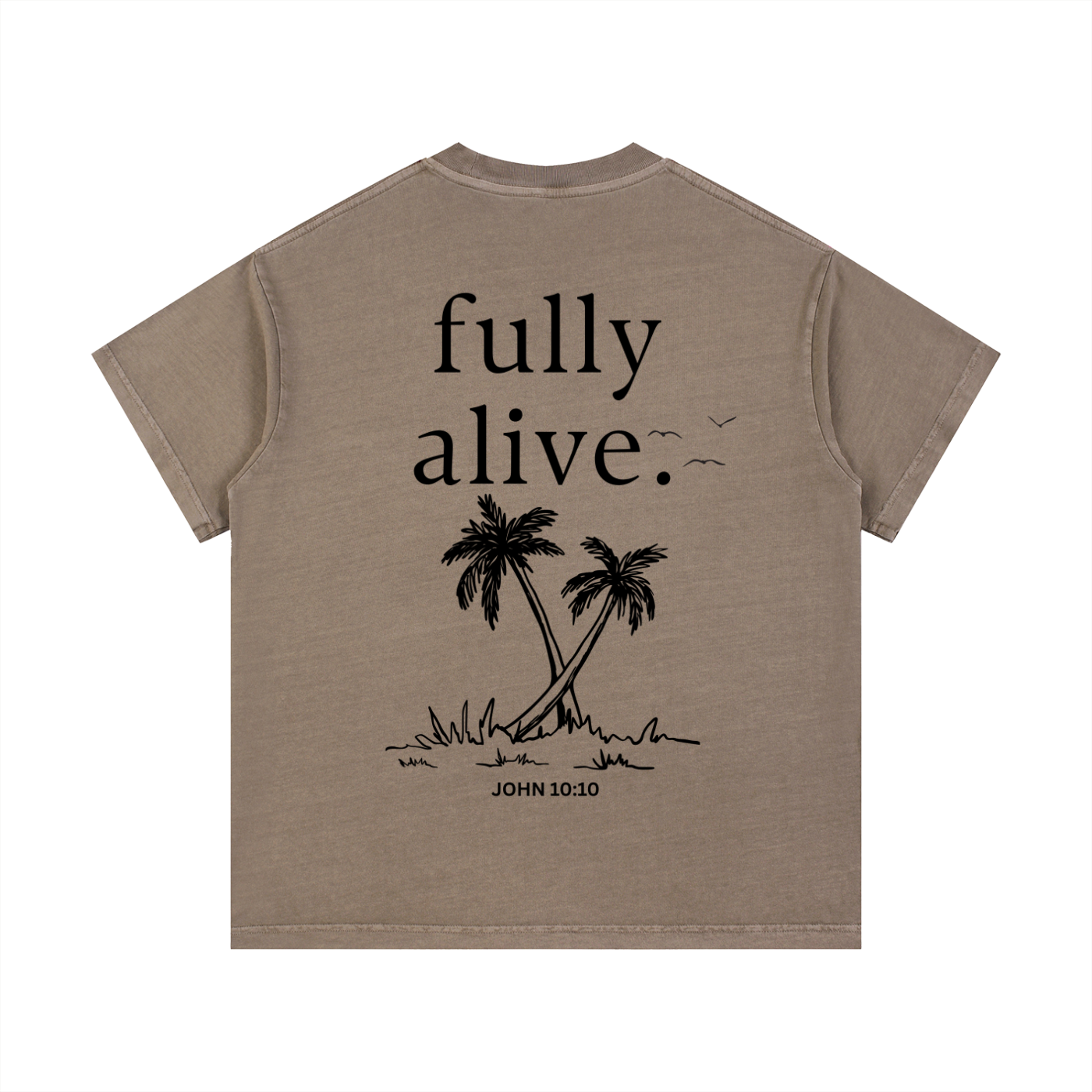 "ALIVE." Vintage Wash Cotton T-Shirt