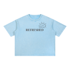 "REFRESHED" Mineral Wash Boxy Cotton T-Shirt