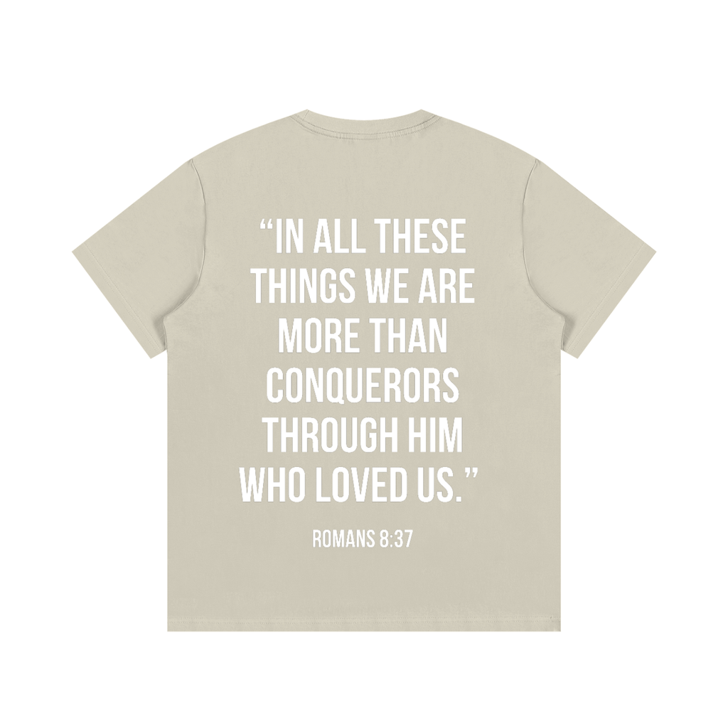 "MORE THAN A CONQUEROR" Essential Cotton T-Shirt