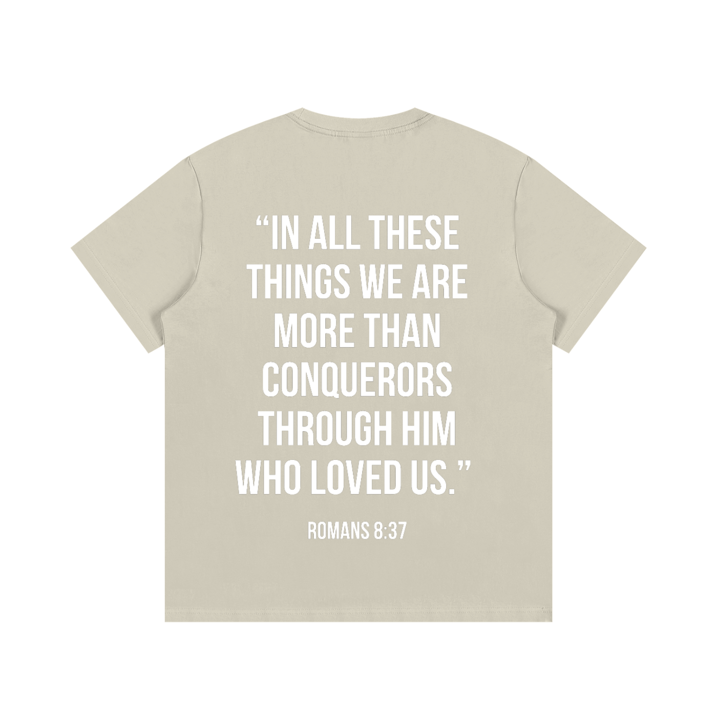 "MORE THAN A CONQUEROR" Essential Cotton T-Shirt