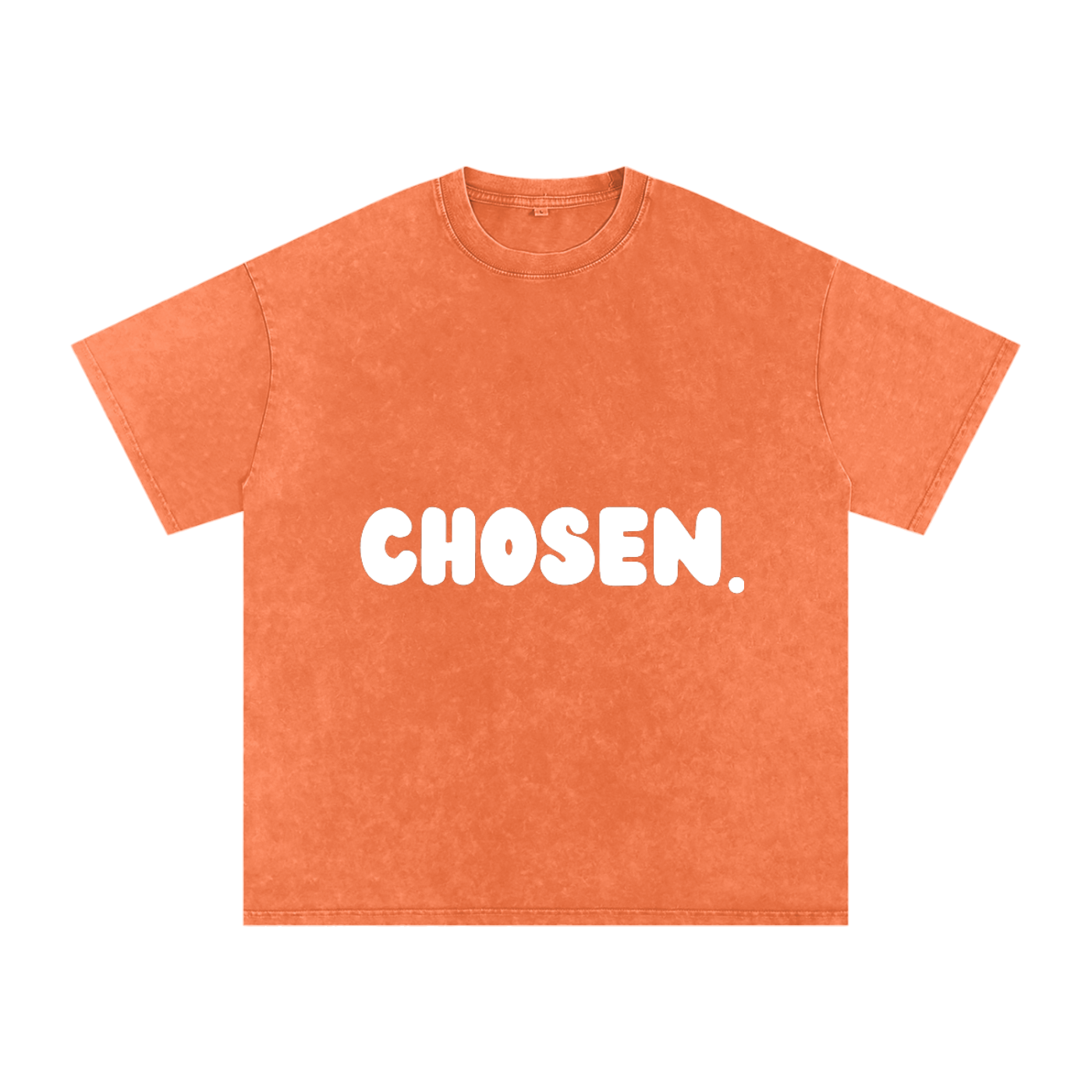 "CHOSEN."Snow Washed Oversized Cotton Tee