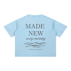 "REFRESHED" Mineral Wash Boxy Cotton T-Shirt