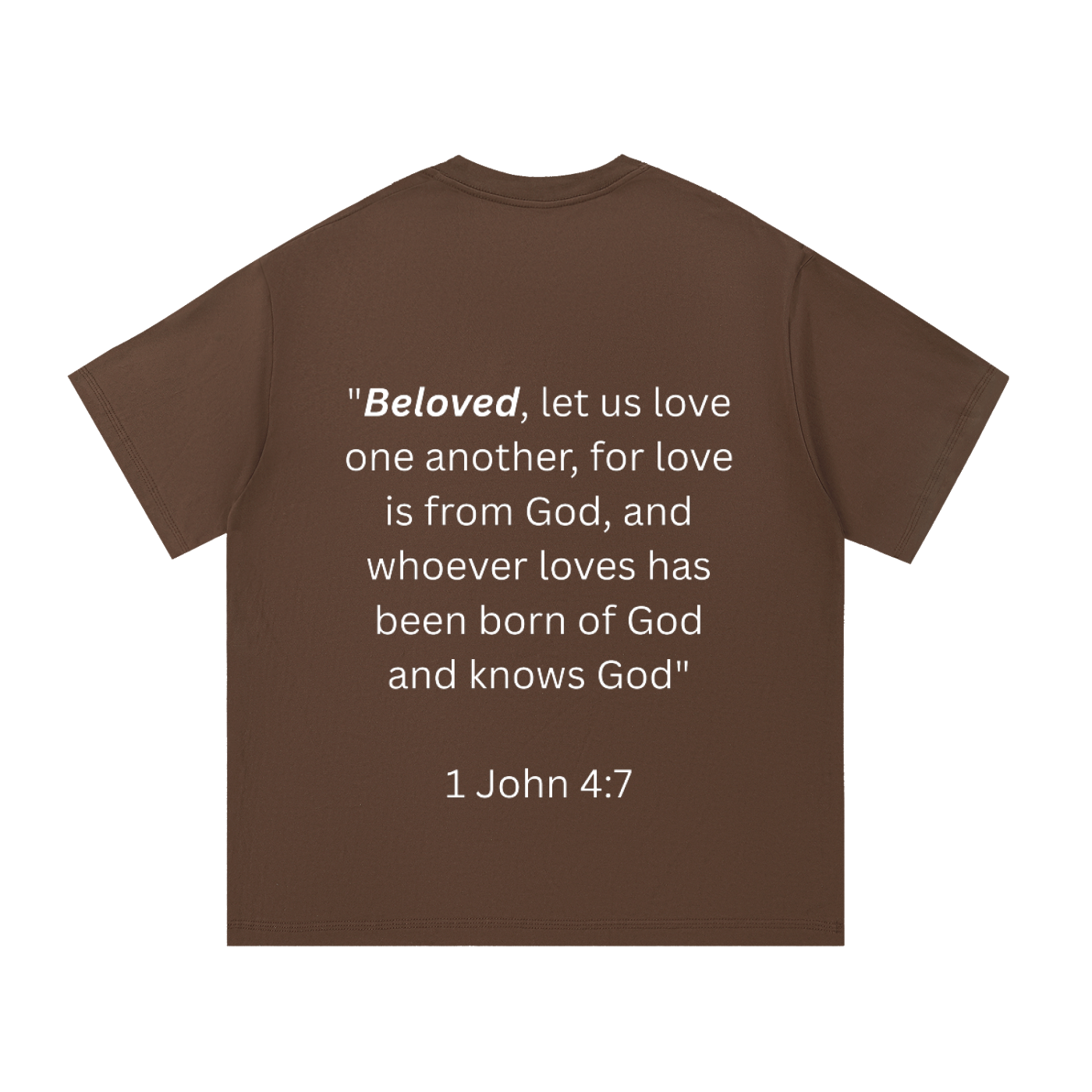 "BELOVED." Essential Cotton T-Shirt