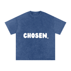"CHOSEN."Snow Washed Oversized Cotton Tee