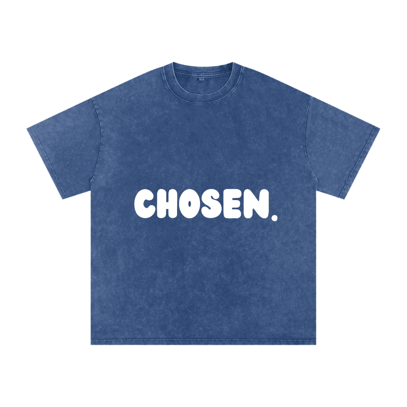 "CHOSEN."Snow Washed Oversized Cotton Tee