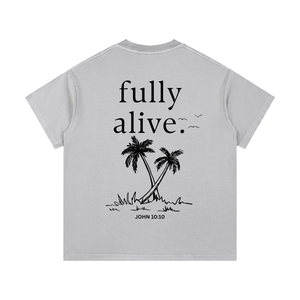 "ALIVE." Vintage Wash Cotton T-Shirt
