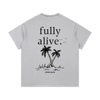 "ALIVE." Vintage Wash Cotton T-Shirt