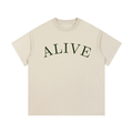 "ALIVE" Vintage Wash Cotton T-Shirt