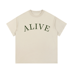 "ALIVE" Vintage Wash Cotton T-Shirt