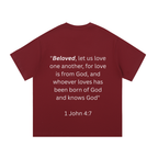"BELOVED." Essential Cotton T-Shirt