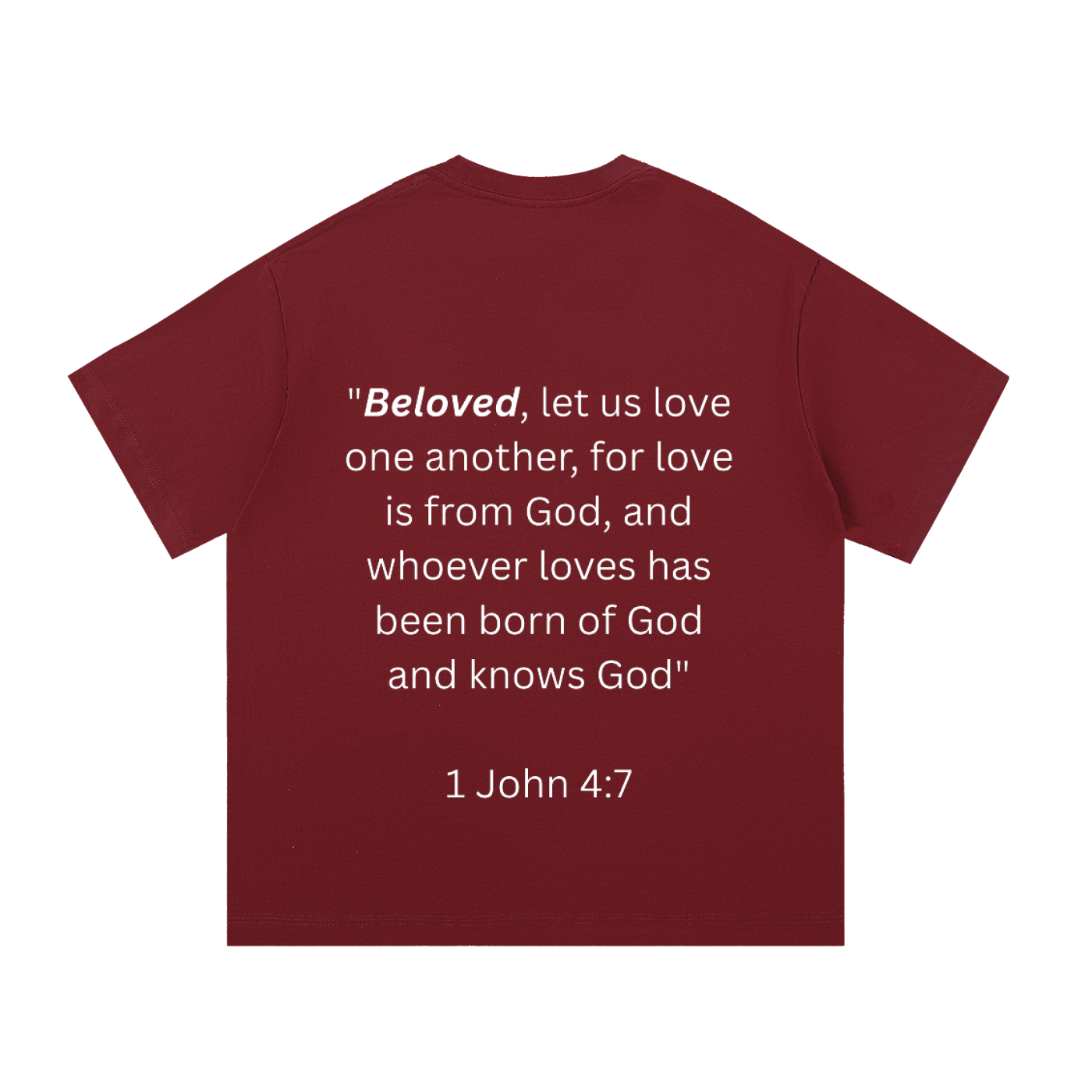 "BELOVED." Essential Cotton T-Shirt