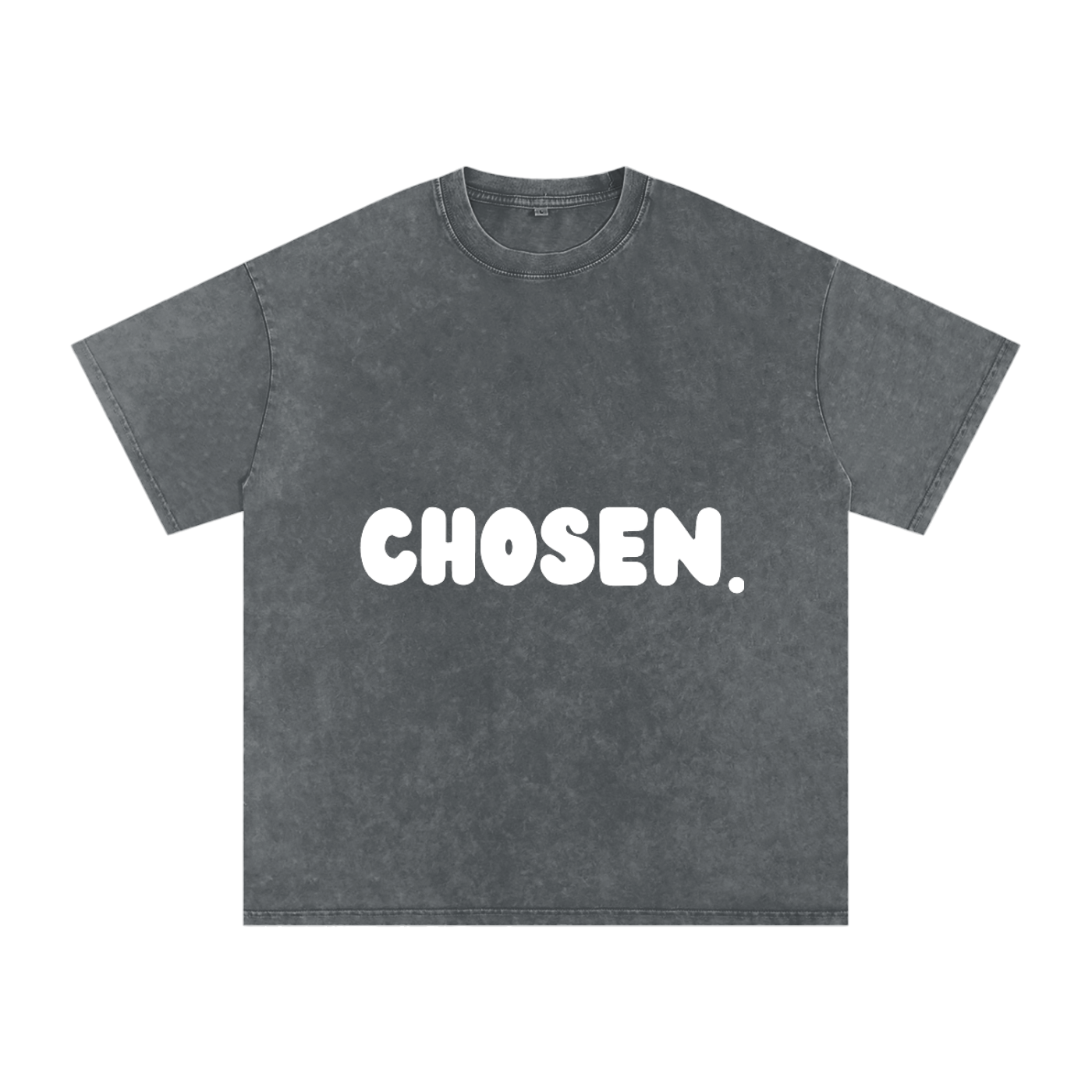 "CHOSEN."Snow Washed Oversized Cotton Tee
