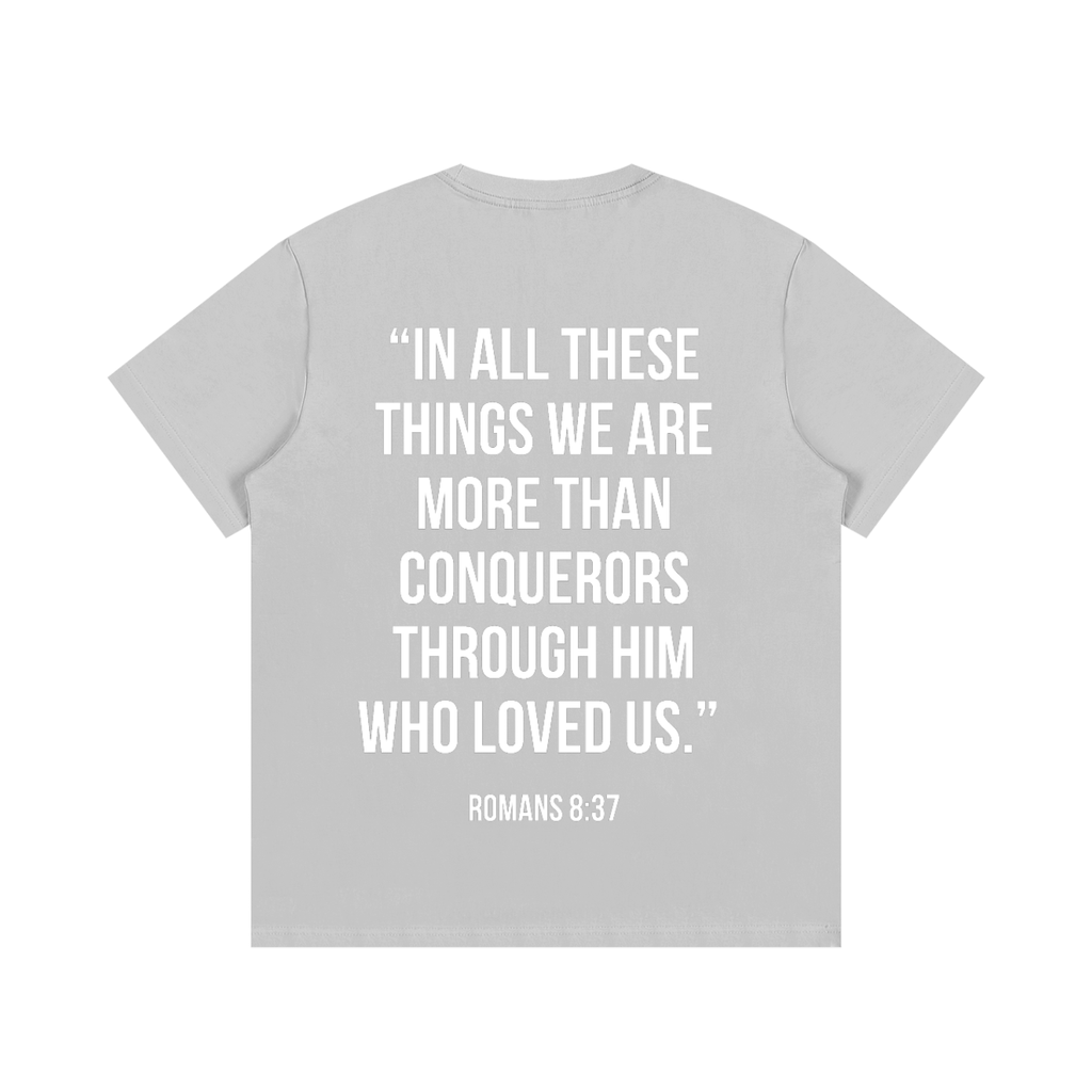 "MORE THAN A CONQUEROR" Essential Cotton T-Shirt