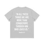 "MORE THAN A CONQUEROR" Essential Cotton T-Shirt