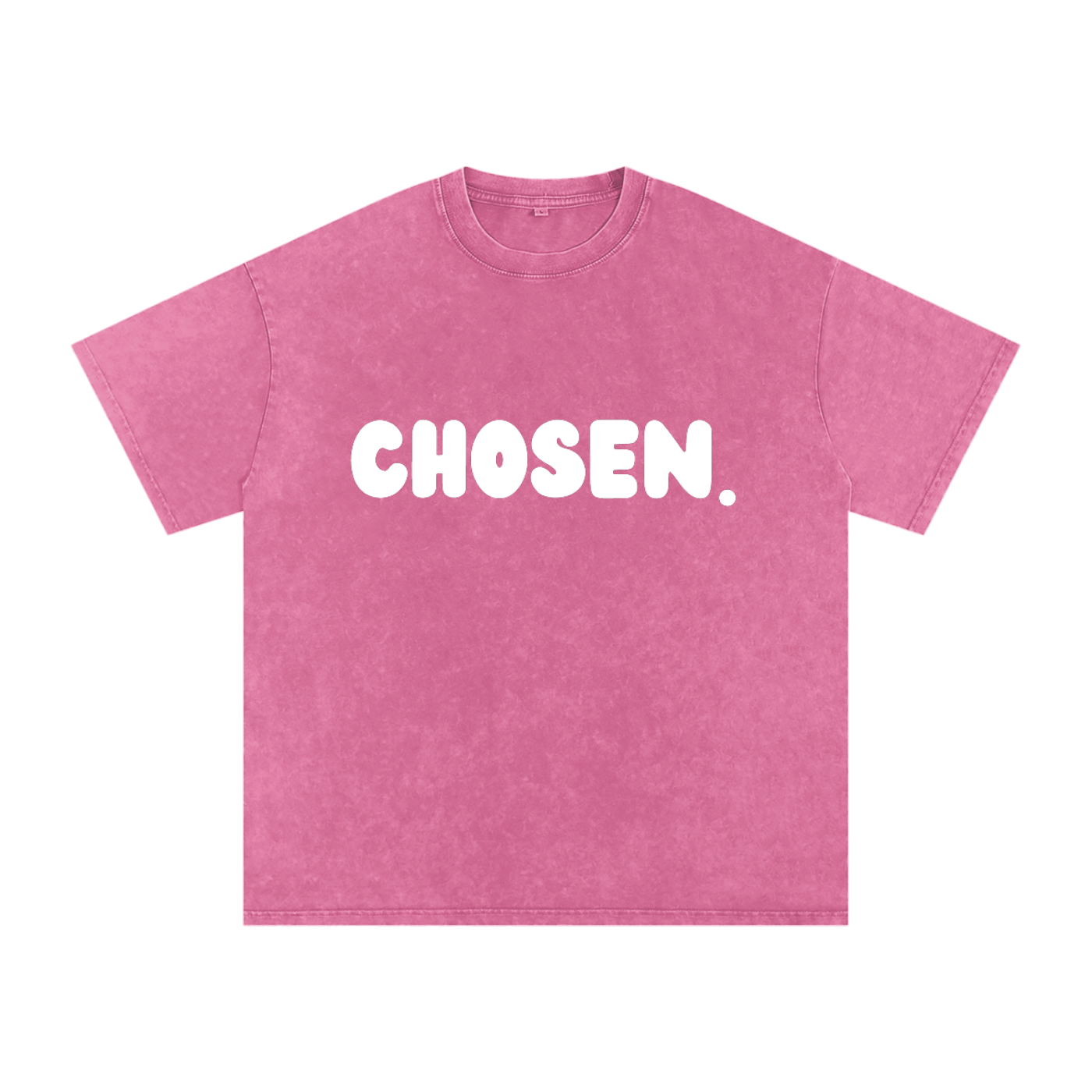 "CHOSEN" Snow Washed Oversized Cotton T-Shirt