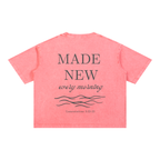 "REFRESHED" Mineral Wash Boxy Cotton T-Shirt