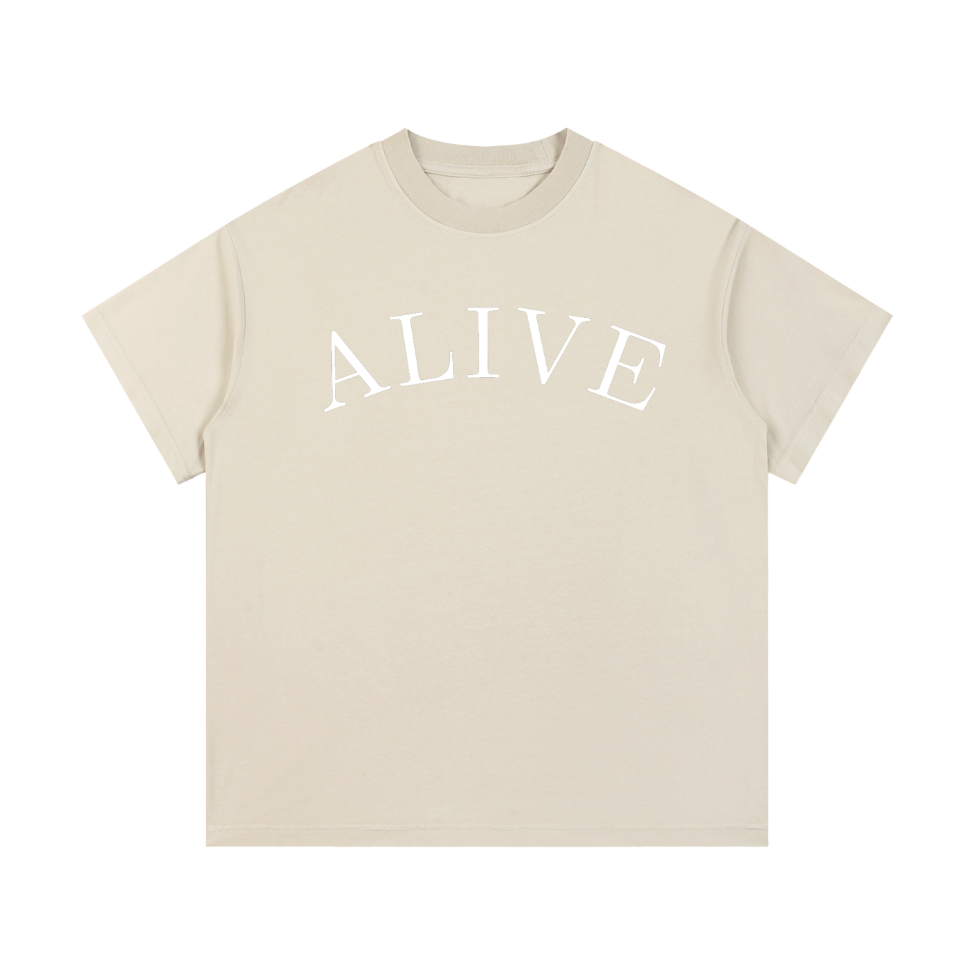 "ALIVE" Vintage Wash Cotton T-Shirt