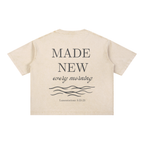 "REFRESHED" Mineral Wash Boxy Cotton T-Shirt