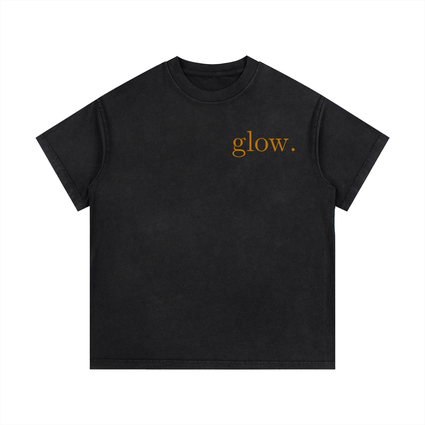 "GLOW." Vintage Wash Cotton T-Shirt