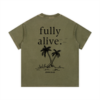 "ALIVE." Vintage Wash Cotton T-Shirt