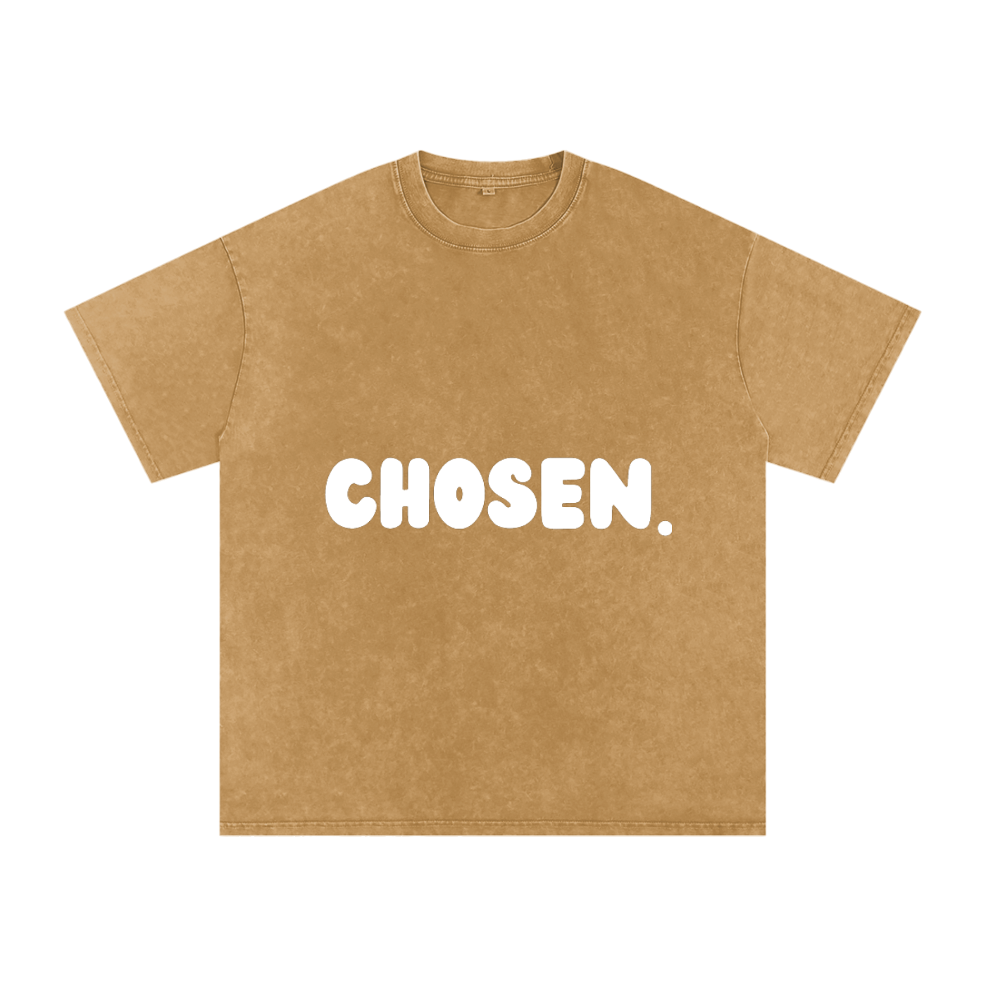 "CHOSEN."Snow Washed Oversized Cotton Tee